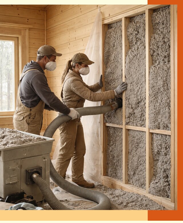 Утепление дачного дома эковатой в Сегеже от 1509 руб./м2 — комплексно, ТепломастерСгж