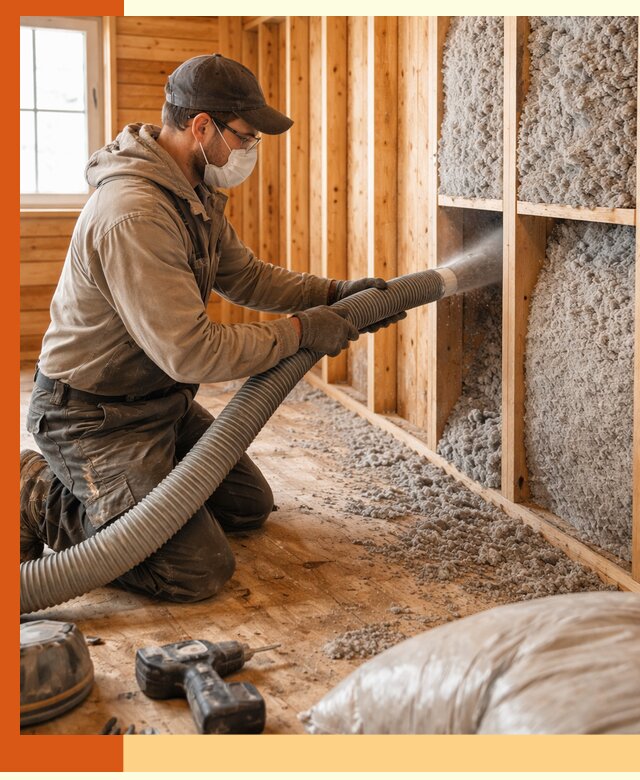 Утепление дачного дома эковатой в Сегеже — быстро и надёжно