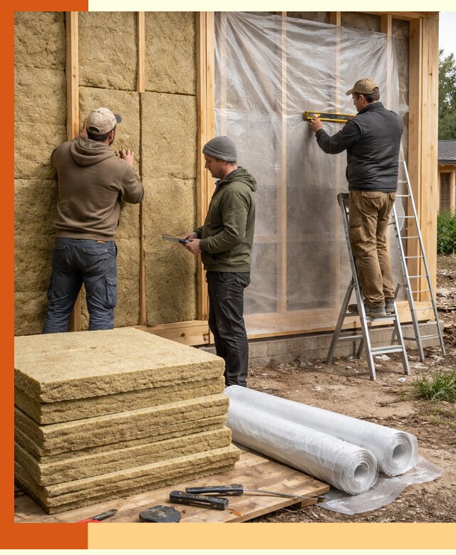 Утепление каркасного дома в Сегеже под ключ с гарантией качества