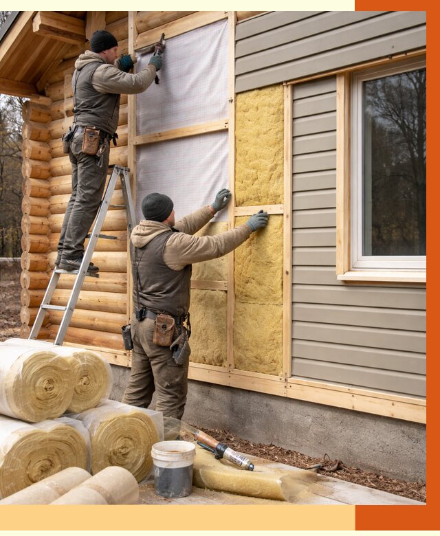 Утепление деревянного дома в Сегеже от 6451 руб./м2 — заказать работы | ТепломастерСгж