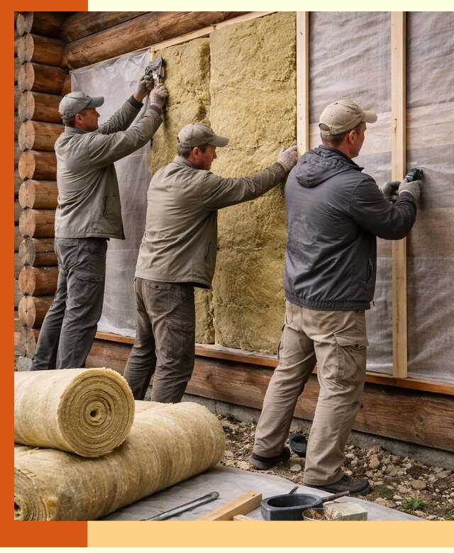 Утепление деревянного дома в Сегеже эффективными технологиями