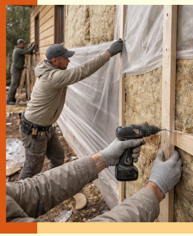 Утепление дома из бруса в Сегеже качественно и долговечно