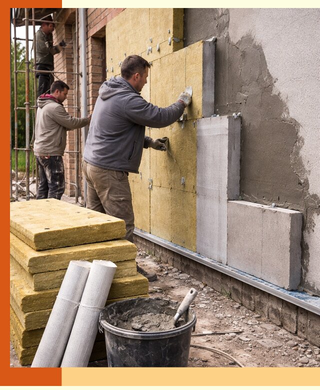 Утепление кирпичного дома под ключ в Сегеже