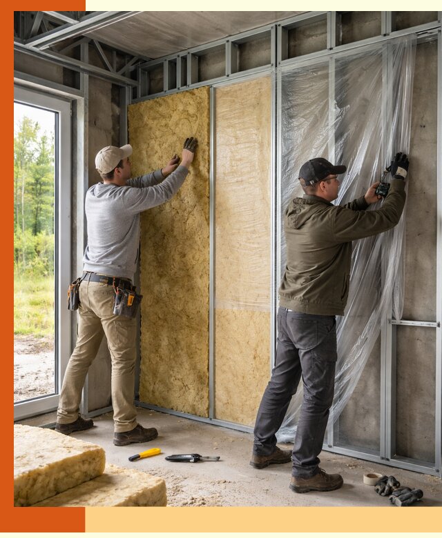 Утепление дома из ЛСТК в Сегеже с гарантией качества и эффективности