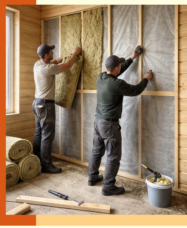 Утепление дома из минибруса в Сегеже: комплексные теплоизоляционные работы