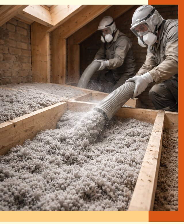 Утепление коттеджа эковатой в Сегеже от 2601 руб./м² — комплексная задувка и монтаж | ТепломастерСгж