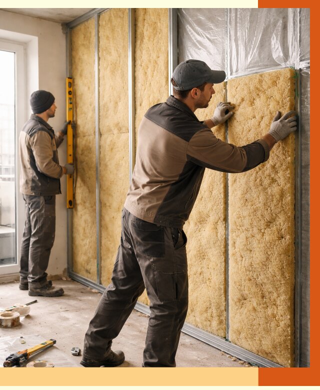 Утепление квартиры изнутри в Сегеже от 4526 руб. за м2 | Проф. работы ТепломастерСгж