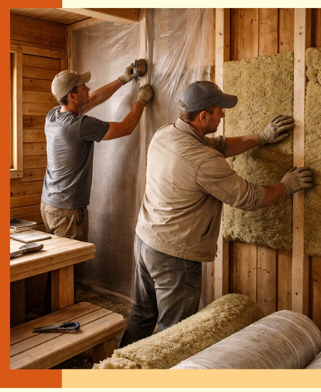 Утепление бани изнутри в Сегеже качественно и недорого