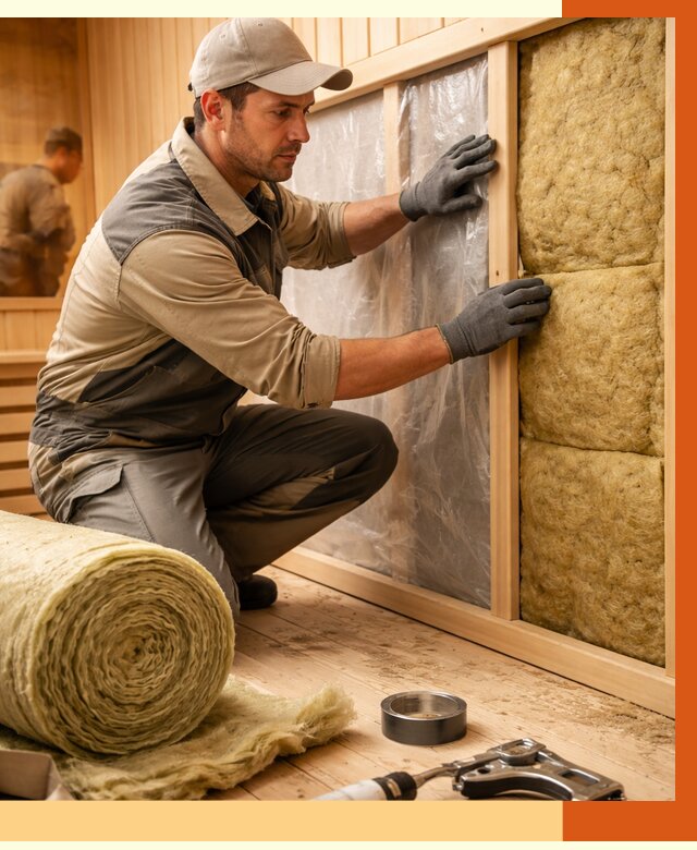 Утепление сауны изнутри в Сегеже от 6763 руб. за м2 | ППУ, под ключ — ТепломастерСгж