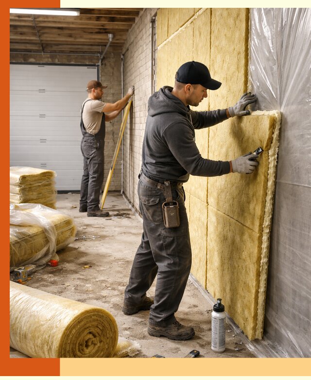 Утепление гаража под ключ в Сегеже — все виды теплоизоляции