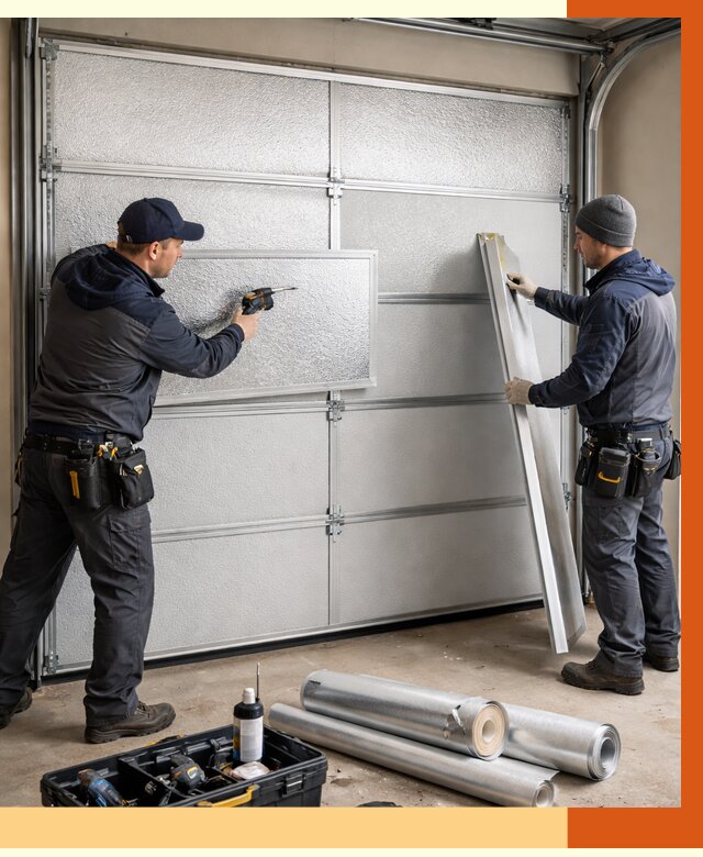 Утепление гаражных ворот в Сегеже от 8168 руб/м2 — надежно и быстро | ТепломастерСгж