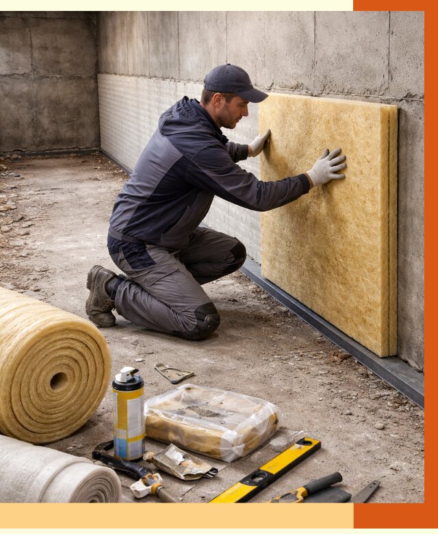 Утепление фундамента изнутри в Сегеже от 4370 руб./м2 — работы под ключ | ТепломастерСгж