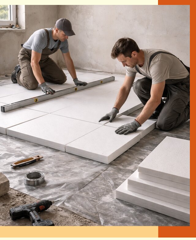 Утепление бетонного пола в Сегеже от 2601 руб/м2 — монтаж и цена | ТепломастерСгж