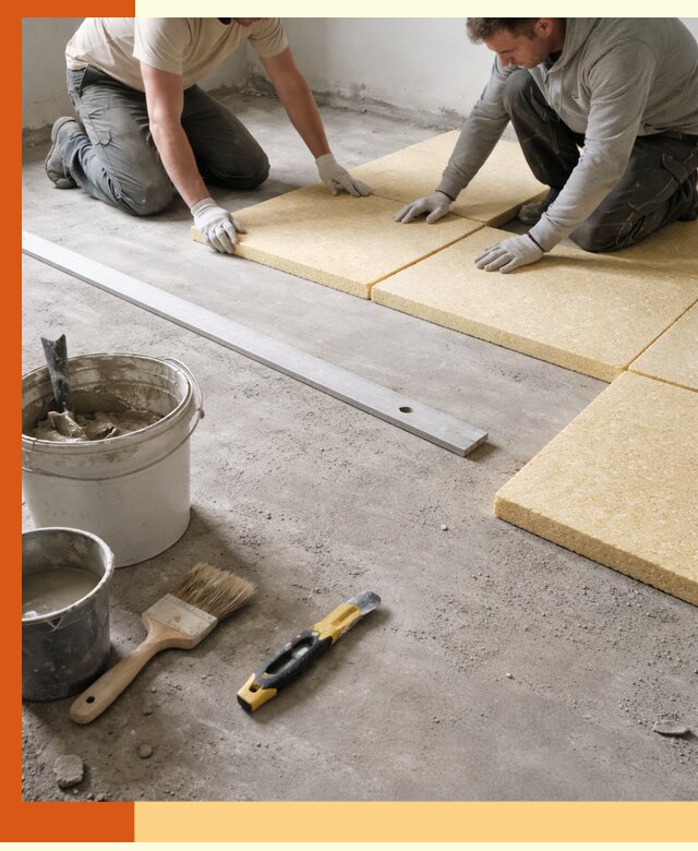 Утепление бетонного пола в Сегеже профессионально и недорого