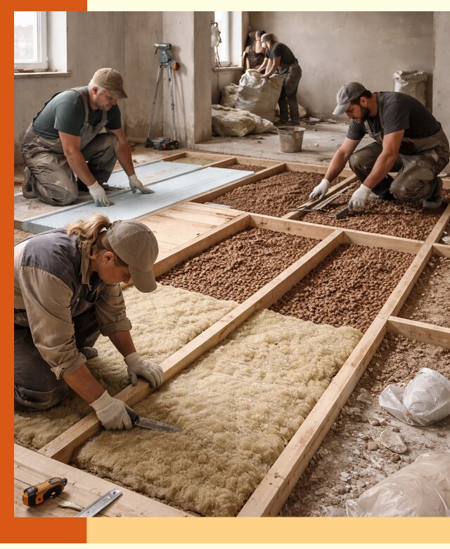 Утепление перекрытий жилых и промышленных зданий в Сегеже