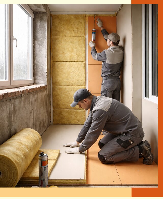 Утепление лоджии под ключ в Сегеже от 6763 руб/м2 — комплексное решение | ТепломастерСгж