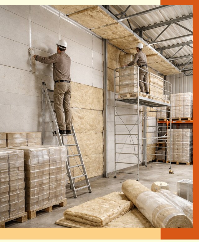 Утепление склада готовой продукции в Сегеже от 2029 руб./м2 — комплексно | ТепломастерСгж