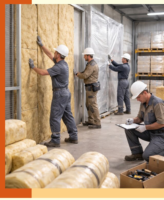 Утепление склада готовой продукции в Сегеже качественно и быстро