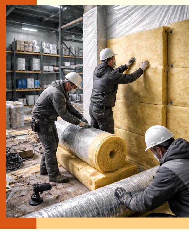 Утепление склада химсырья в Сегеже: безопасная и эффективная изоляция