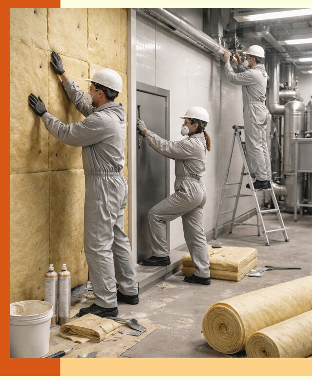 Утепление пищевого цеха под ключ в Сегеже