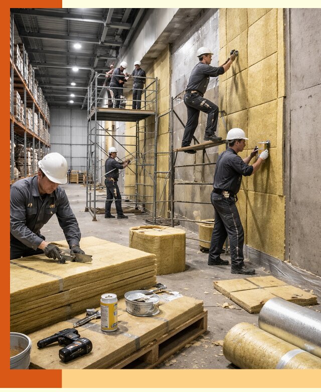 Утепление логистического центра в Сегеже качественно и экономично