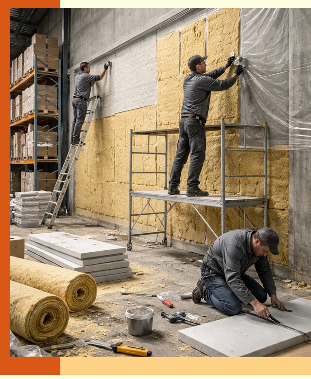 Утепление холодного склада под ключ в Сегеже