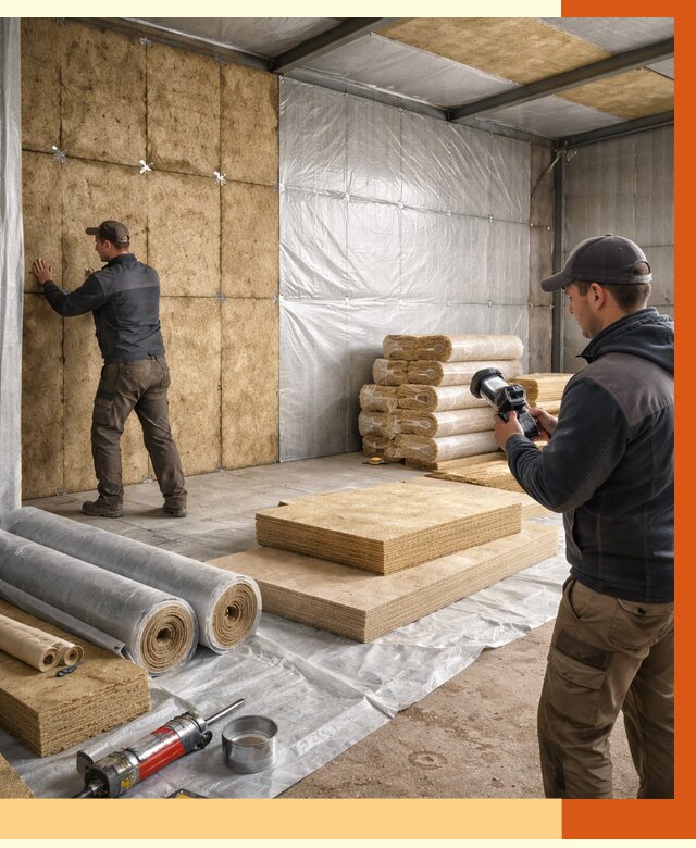 Утепление теплого склада в Сегеже под ключ от 11966 руб/м² | ТепломастерСгж