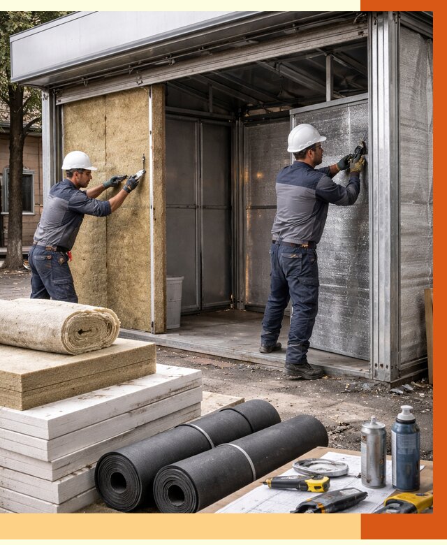 Утепление павильона шаурма в Сегеже под ключ от 1249 руб. за м² | ТепломастерСгж