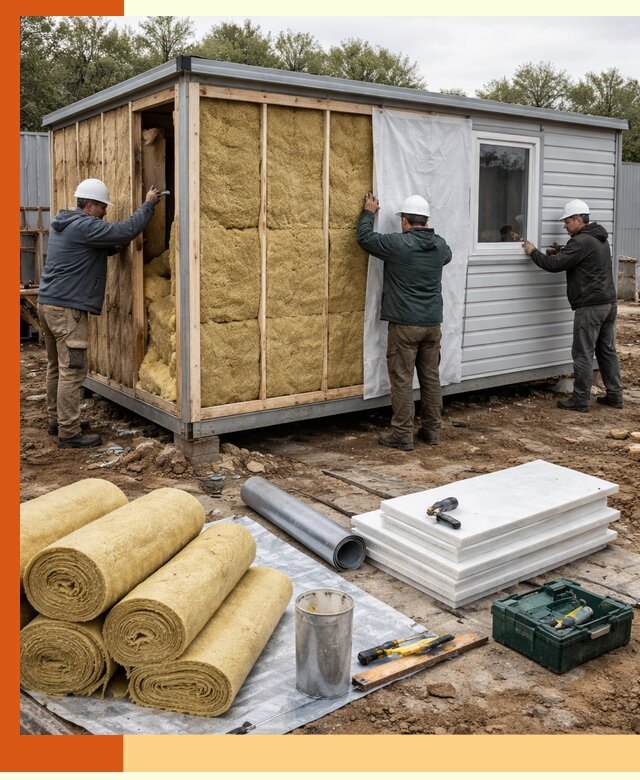 Утепление строительной бытовки под ключ в Сегеже для любых условий