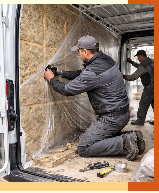 Утепление фургона в Сегеже от 17168 руб/м2 — утепление фургона ППУ и кузова | ТепломастерСгж