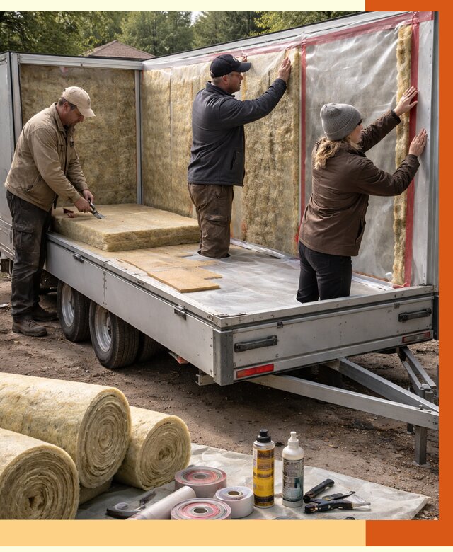 Утепление прицепа в Сегеже под ключ от 13006 руб. — комплекс от ТепломастерСгж