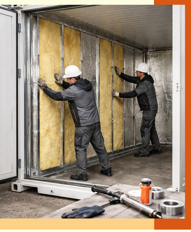 Утепление рефрижераторного контейнера в Сегеже от 46823 руб./м² | ТепломастерСгж