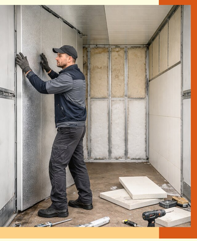 Утепление холодильного кузова в Сегеже от 14047 руб. под ключ | ТепломастерСгж