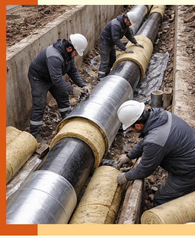 Утепление теплотрассы в Сегеже: утеплительные работы и материалы