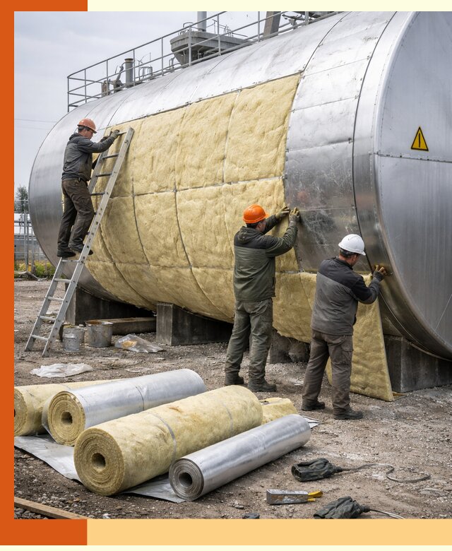 Утепление резервуаров с топливом в Сегеже надежно и экономично