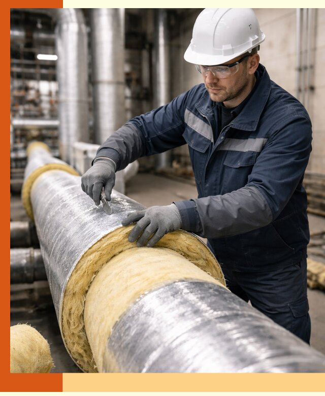 Утепление технологического оборудования и заводских установок в Сегеже