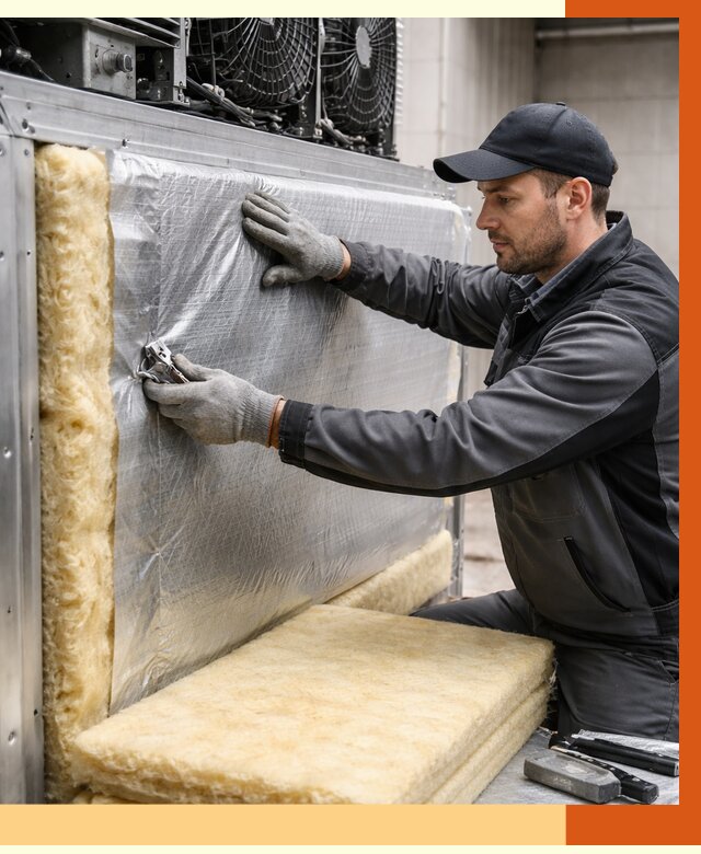 Утепление холодильного агрегата в Сегеже от 8844 руб. под ключ | ТепломастерСгж