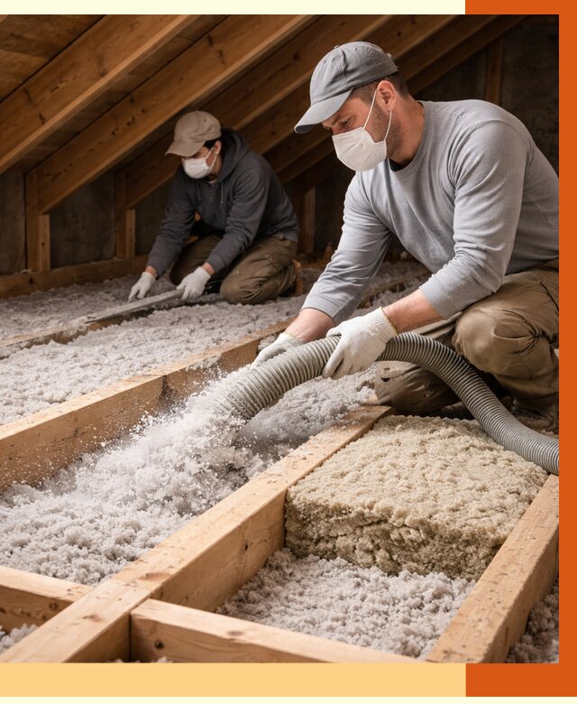 Заполнение полостей чердачного перекрытия в Сегеже от 4682 руб. | ТепломастерСгж