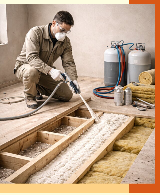 Заполнение полостей межэтажного перекрытия в Сегеже от 4370 руб. | ТепломастерСгж