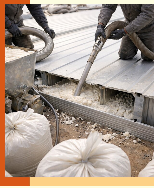 Заполнение пустот кровельных панелей пенными и мокрыми герметиками в Сегеже