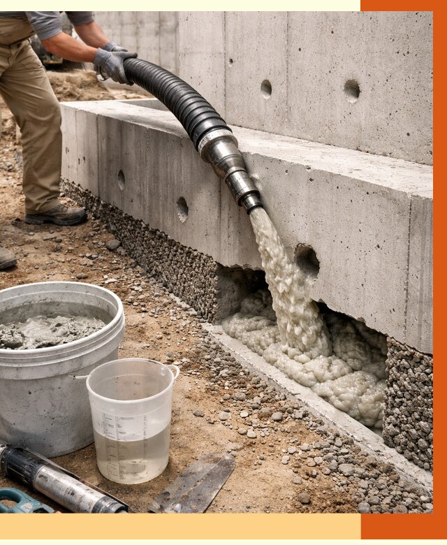 Заполнение полостей фундамента в Сегеже от 7075 руб. под ключ | ТепломастерСгж