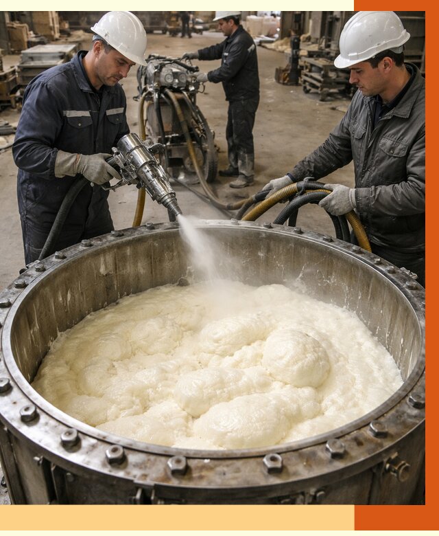 Заливка ППУ в емкости в Сегеже от 7544 руб. — утепление емкости под ключ | ТепломастерСгж