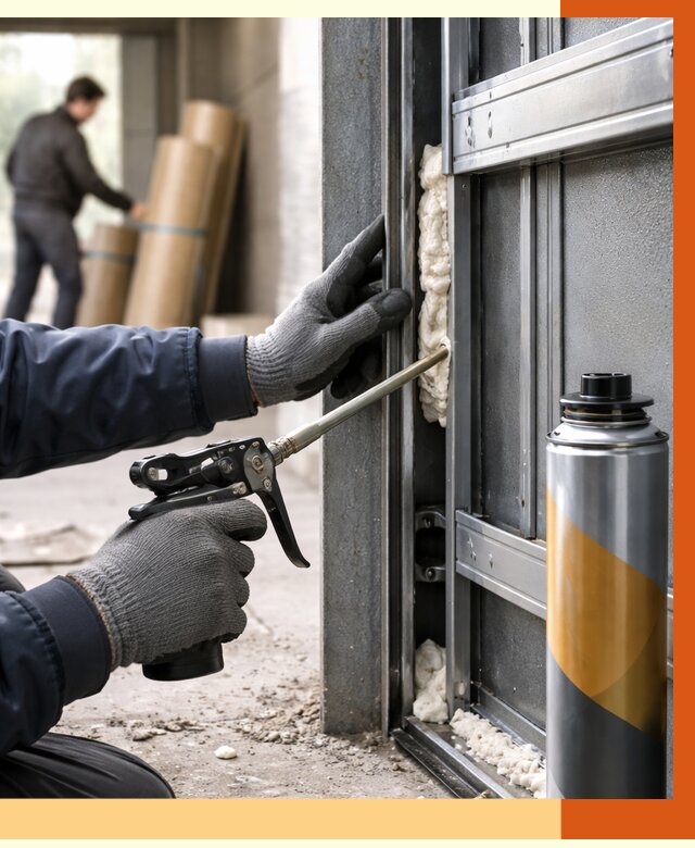 Заполнение пустот ворот в Сегеже от 4682 руб. — заливка ППУ, утепление под ключ | ТепломастерСгж