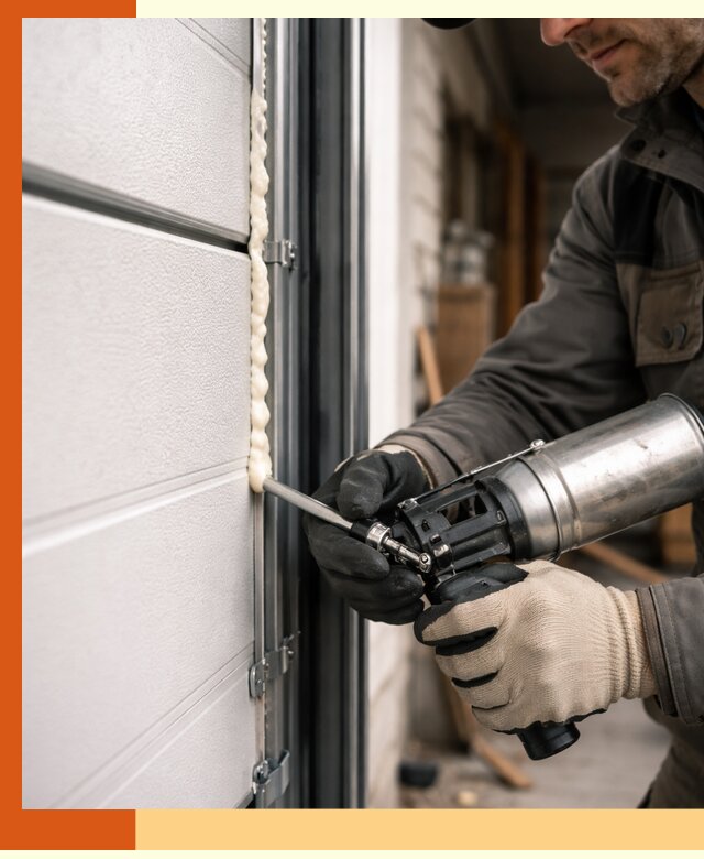 Заполнение пустот ворот в Сегеже профессионально и герметично