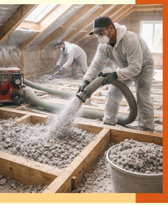 Утепление эковатой в Сегеже от 3069 руб./м2 — монтаж и задувка | ТепломастерСгж