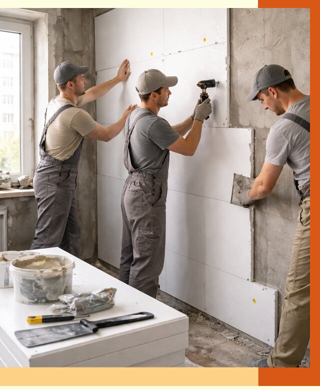 Утепление пенопластом домов и стен в Сегеже от 1925 руб. — ТепломастерСгж