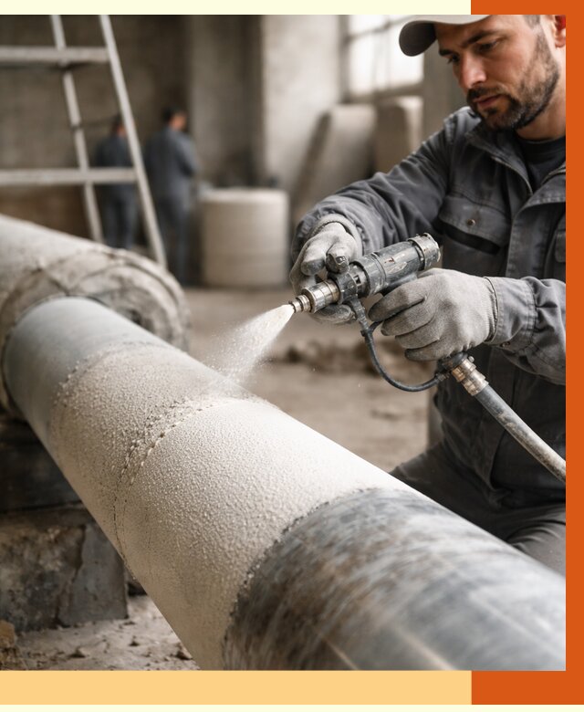 Утепление труб жидкой теплоизоляцией в Сегеже от 7804 руб. под ключ | ТепломастерСгж
