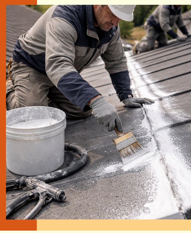 Утепление кровли жидкой теплоизоляцией в Сегеже