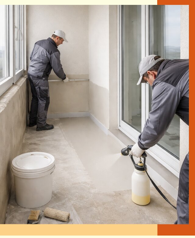 Утепление балкона жидкой теплоизоляцией в Сегеже от 5983 руб./м2 | ТепломастерСгж