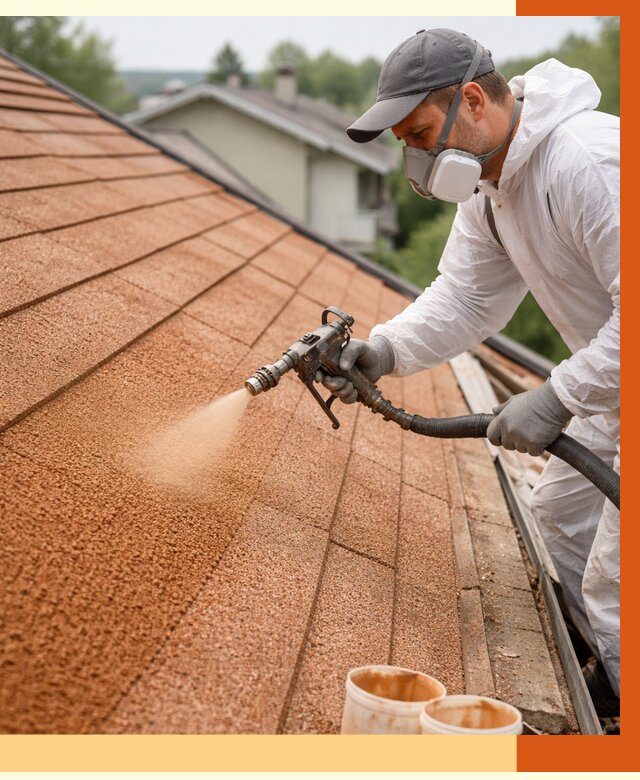 Утепление кровли жидкой пробкой в Сегеже от 2809 руб./м² под ключ | ТепломастерСгж